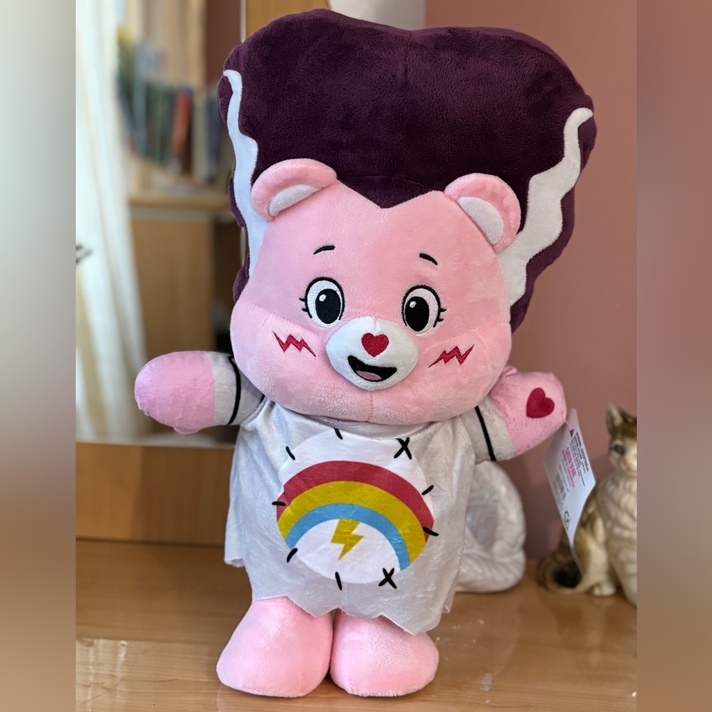 Halloween Porch Greeter Bride of Frankie Care Bear 18”Indoor/Outdoor Decor Toy